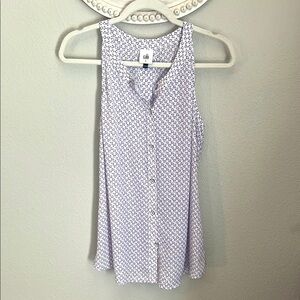 CAbi Women's White Sleeveless Top